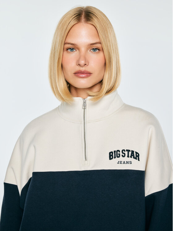 BIG STAR BIG STAR Bluza REGINA Granatowy Basic Fit