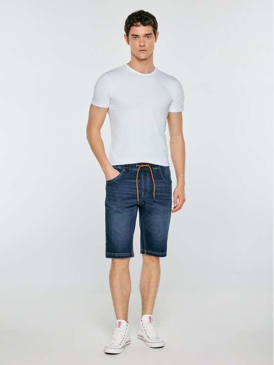 BIG STAR BIG STAR Kurtka jeansowa PARKER Granatowy Loose Fit