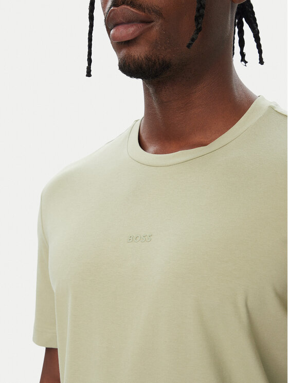BOSS BOSS T-Shirt Tchup 50473278 Zielony jasny Regular Fit