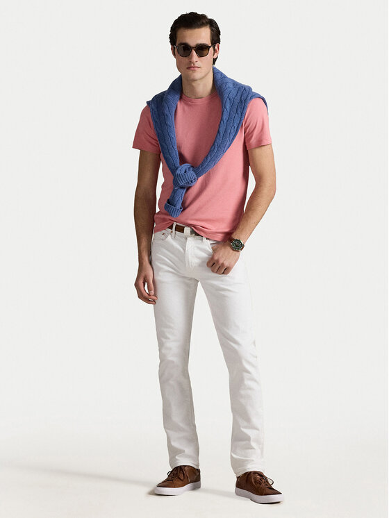 Polo Ralph Lauren Polo Ralph Lauren T-Shirt 710740727096 Růžová Custom Slim Fit