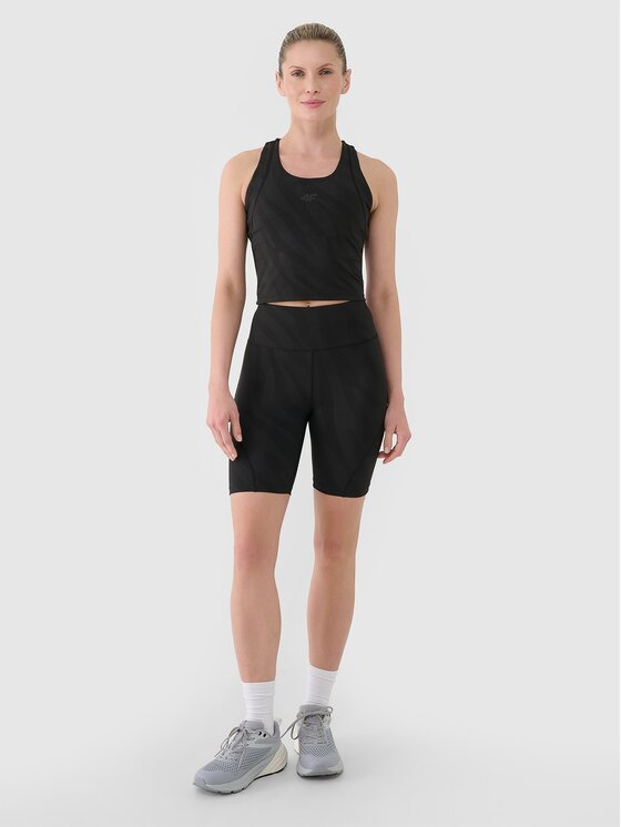 4F 4F Leggings 4FWSS25TFSTF016-20S Nero Slim Fit