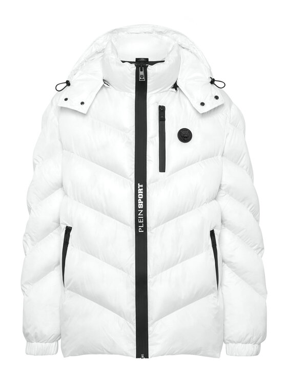 Plein Sport Plein Sport Giubbotto invernale 53 Bianco Regular Fit