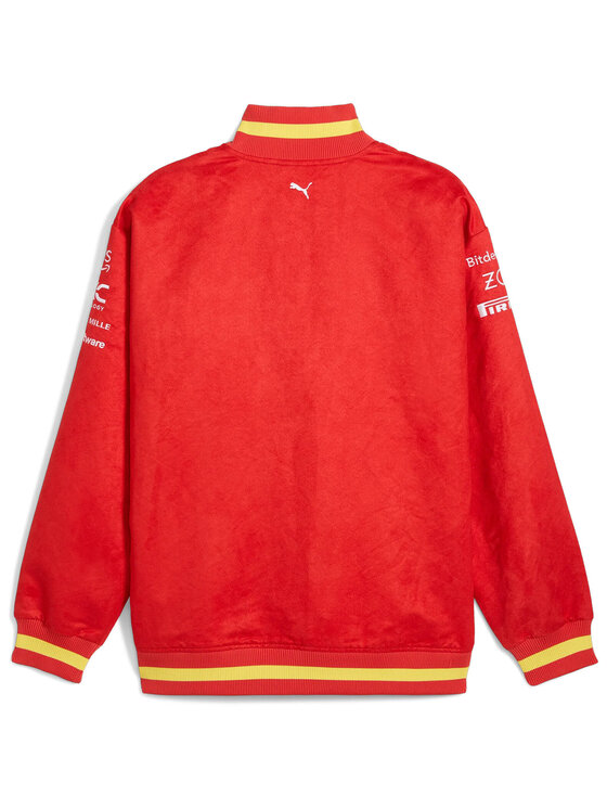 Scuderia Ferrari Scuderia Ferrari Kurtka bomber Team 2024 Varsity Czerwony Regular Fit