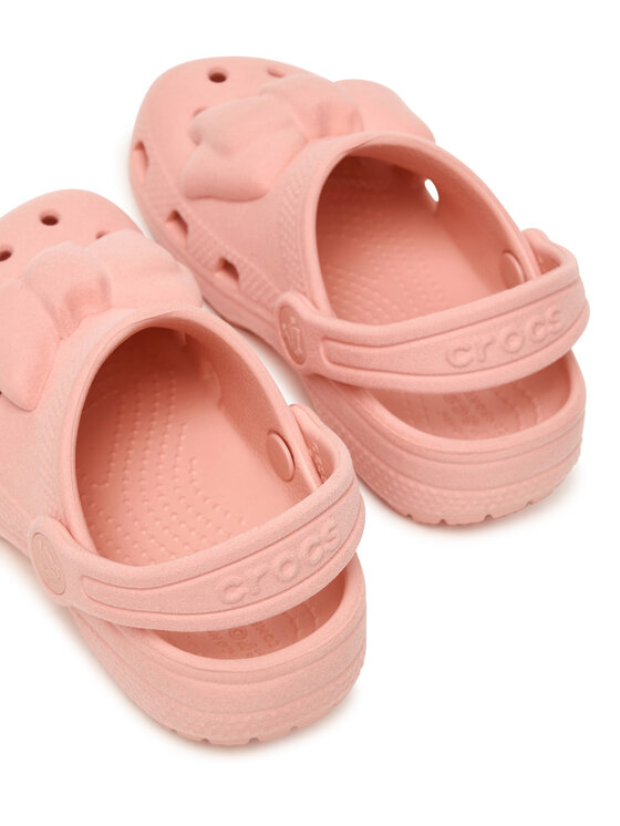 Crocs Crocs Чехли Toddler Classic Velvet Bow Clog 211887 Розов