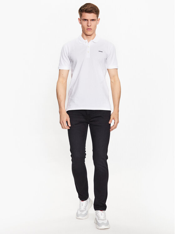 HUGO Hugo Polo 50470547 Biały Slim Fit