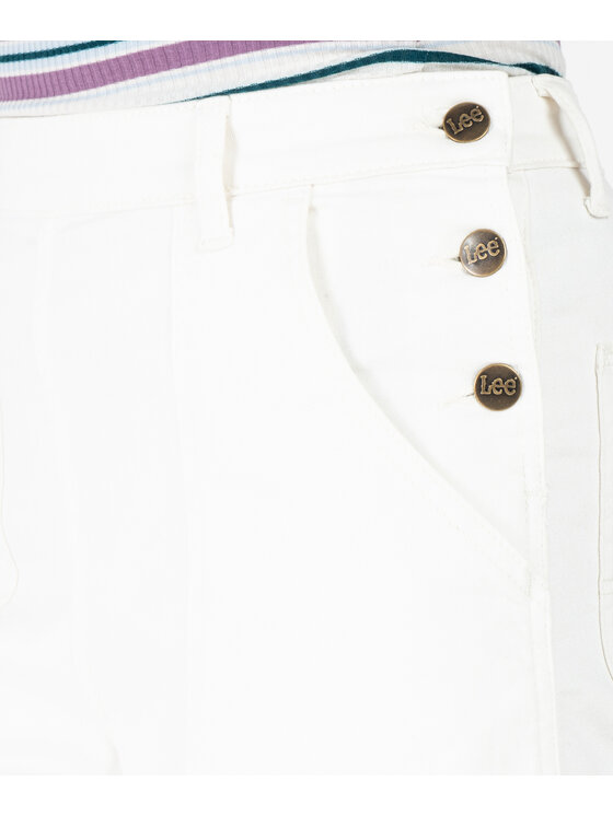 Lee Lee Jeansy L33FCEDN Biały Relaxed Fit