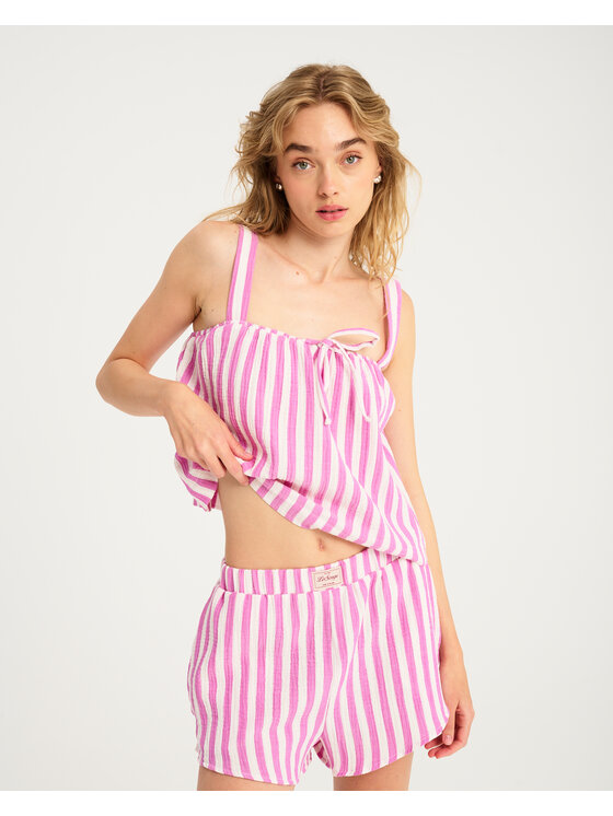 Le Songe Le Songe Szorty materiałowe ZOE Fioletowy Regular Fit