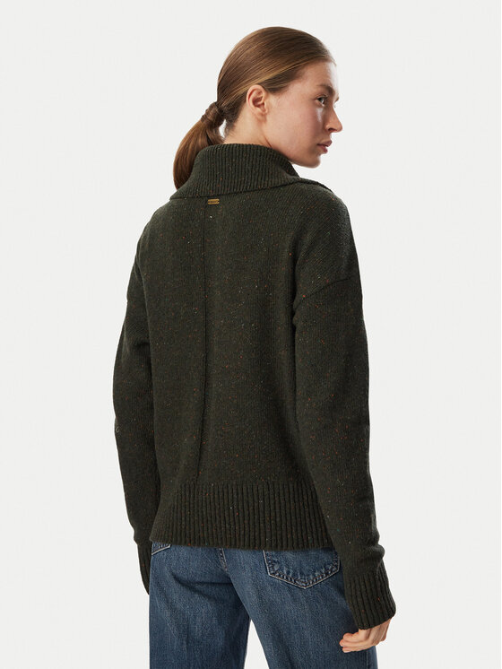 Barbour Barbour Pulover Lavensdale LKN1579OL71 Verde închis Relaxed Fit