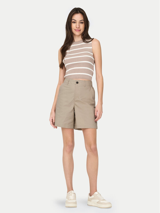 ONLY ONLY Bermude Zora 15344538 Bej deschis Loose Fit
