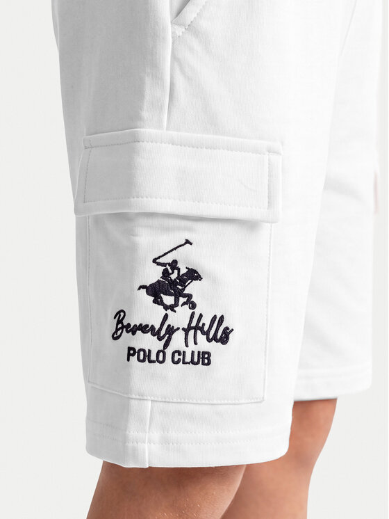 Beverly Hills Polo Club Beverly Hills Polo Club Riidest šortsid 76B6SF0028T Valge Regular Fit