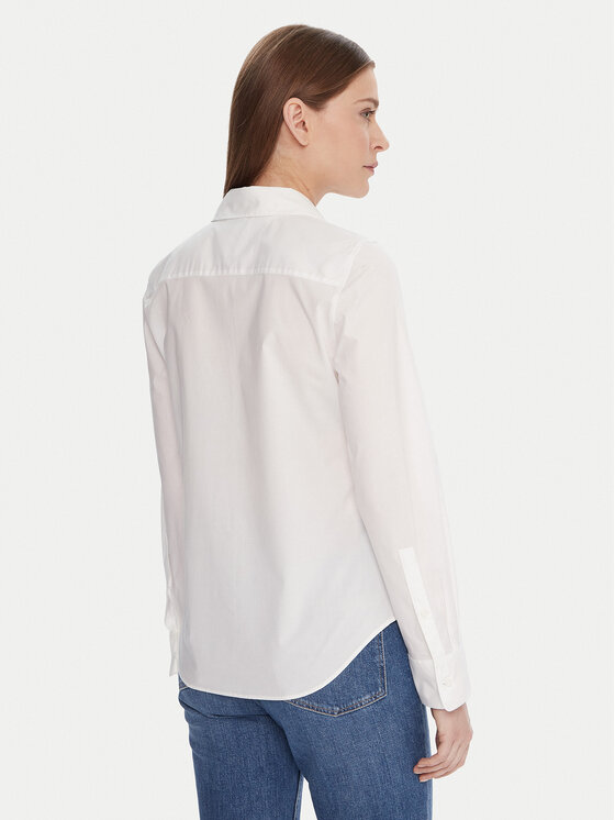 Tommy Hilfiger Tommy Hilfiger Cămașă WW0WW47169 Alb Regular Fit