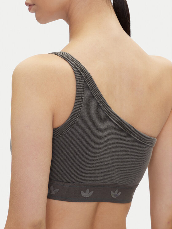 adidas adidas Top Ribbed JC7558 Sivá Slim Fit