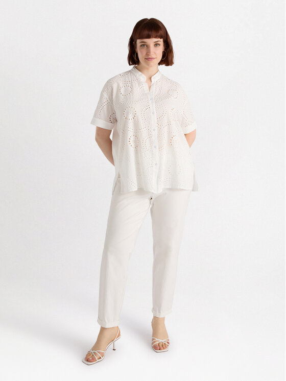 Fiorella Rubino Fiorella Rubino Camicia 5055T001393N011 Bianco Regular Fit
