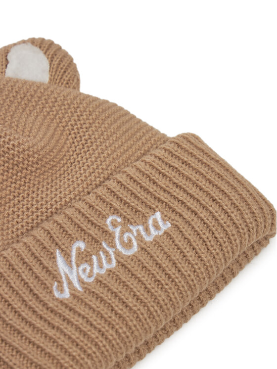 New Era New Era Kapa Teddy Bear Ears Cuff Knit Beanie 60580794 Rjava
