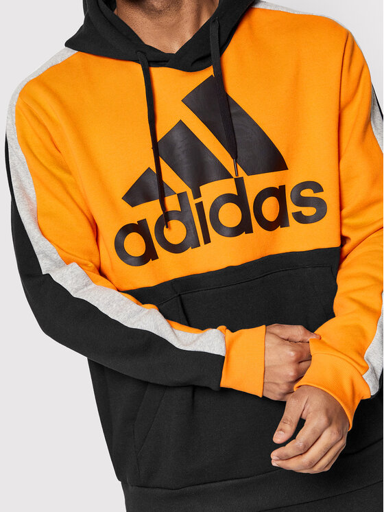 Felpa adidas discount nera e arancione