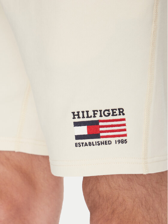 Tommy Hilfiger Tommy Hilfiger Športové kraťasy American MW0MW39862 Écru Regular Fit