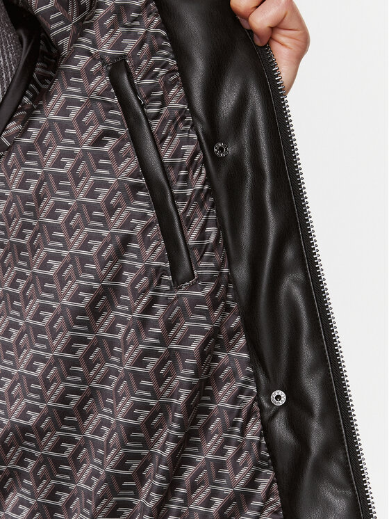 Guess Guess Μπουφάν μεταβατικό W3BL30 WFSP0 Μαύρο Regular Fit