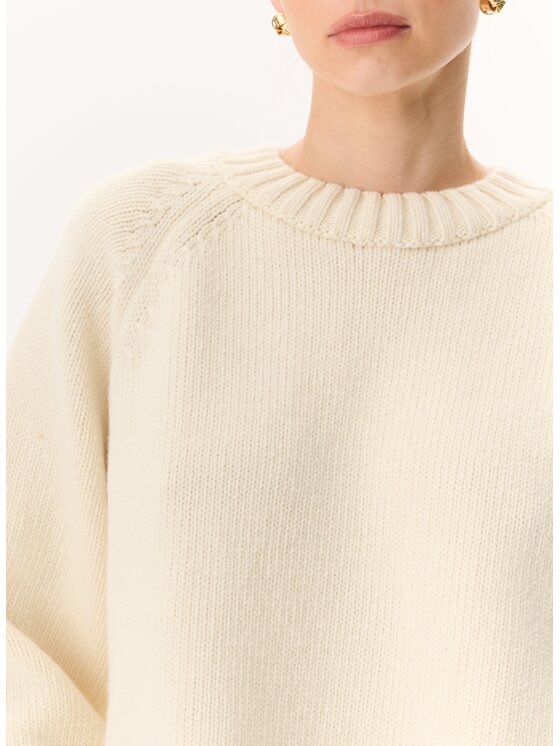 LEBRAND LEBRAND Sweter Farren Beżowy jasny Regular Fit