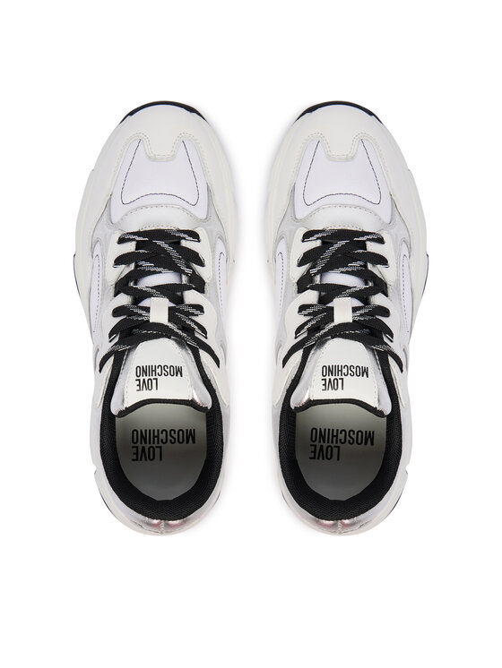 LOVE MOSCHINO LOVE MOSCHINO Sneakersy JA15556G0PINR10A Biały