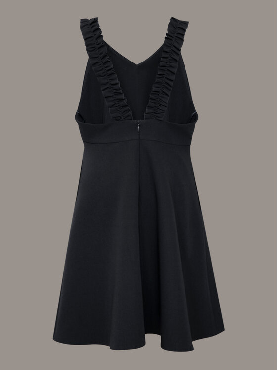 SLY SLY Sukienka elegancka 4S-204A Czarny Comfortable Fit