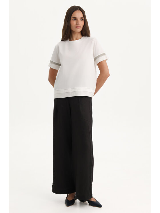 Deni Cler Milano Deni Cler Milano T-Shirt T-DC-T213-F2-10-11-1 Biały Regular Fit