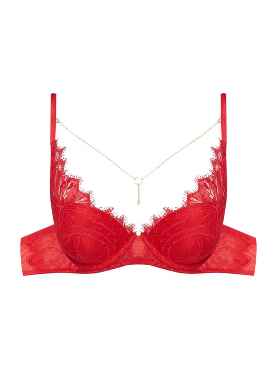 Esotiq Esotiq Biustonosz push-up 41762 Czerwony