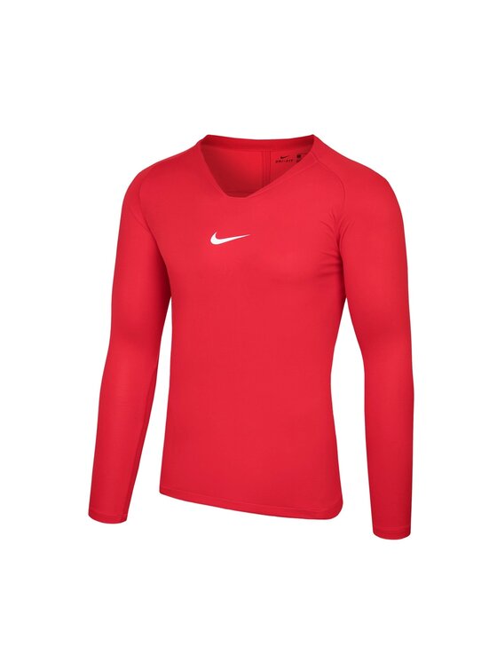 Nike Nike Koszulka techniczna DRY PARK FIRST LAYER LS Czerwony Basic Fit