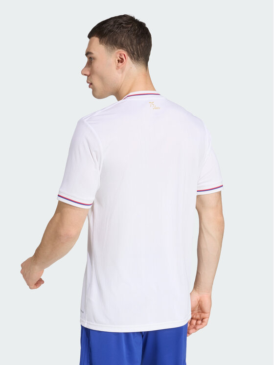 adidas adidas Koszulka techniczna Olympique Lyon Biały Slim Fit