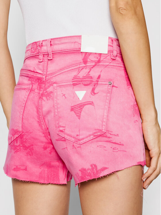 Pantaloncini di jeans W1GD18 D2G6M Rosa Regular