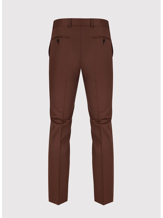 Pako Lorente Pako Lorente Spodnie garniturowe P22WF-6G-040 Brązowy Slim Fit