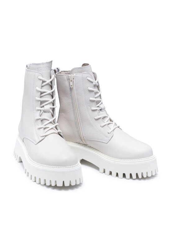Bronx Bronx Trapper stila apavi 47283-AA Balts