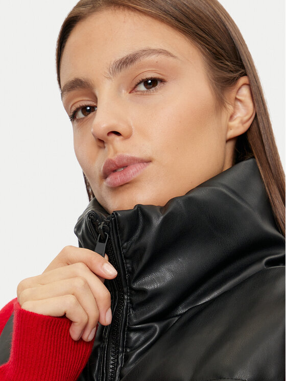 ONLY ONLY Αμάνικο Μπουφάν Elsie 15322028 Μαύρο Regular Fit