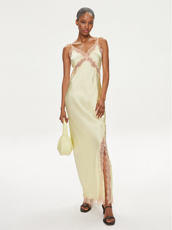 Herskind Herskind Kokteilinė suknelė Jonathan 5172370 Geltona Regular Fit