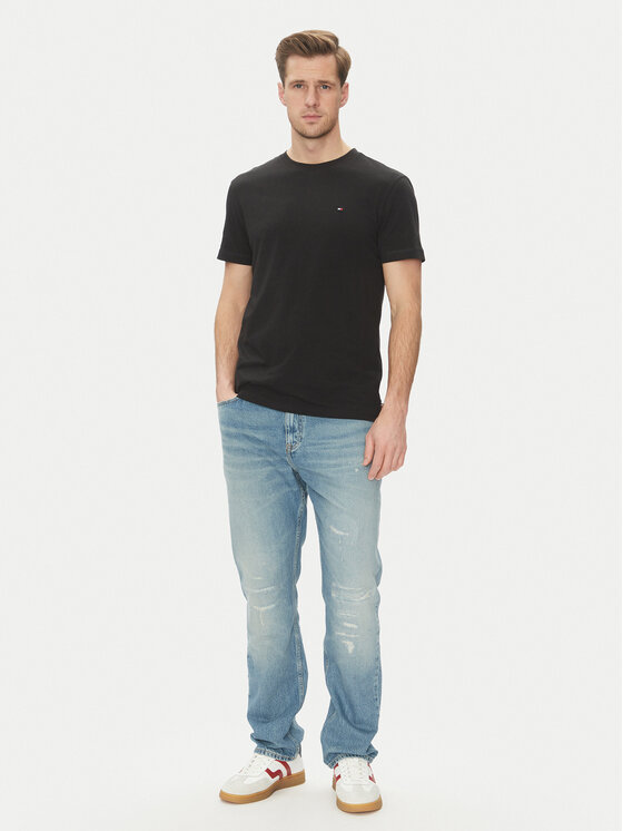 Tommy Hilfiger Tommy Hilfiger Tričko UM0UM03362 Čierna Regular Fit