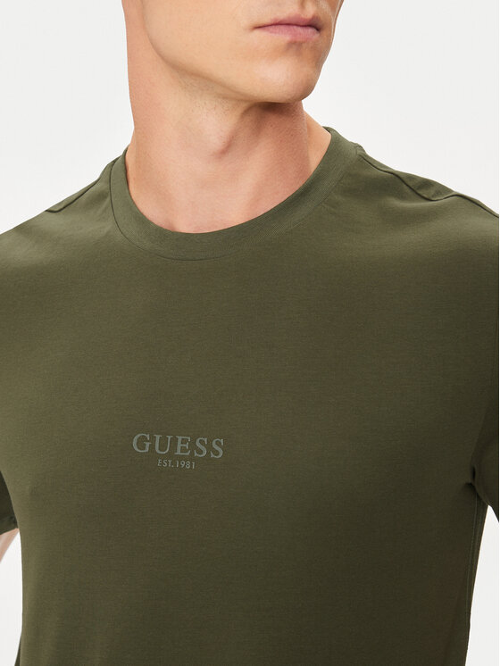 Guess Guess T-särk M2YI72 I3Z14 Roheline Regular Fit