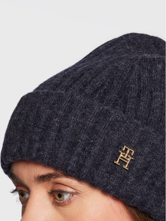Tommy Hilfiger Tommy Hilfiger Σκούφος Modern Fluffy AW0AW14680 Σκούρο μπλε