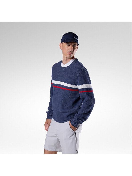 Rossignol Rossignol Sweter M Knitted Cn Sweater Granatowy Regular Fit
