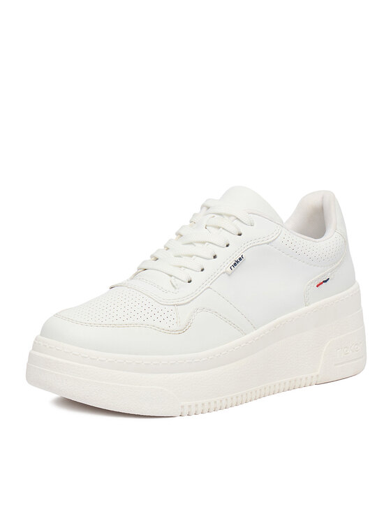 Rieker Rieker Sneakersy M7811-80 Biały