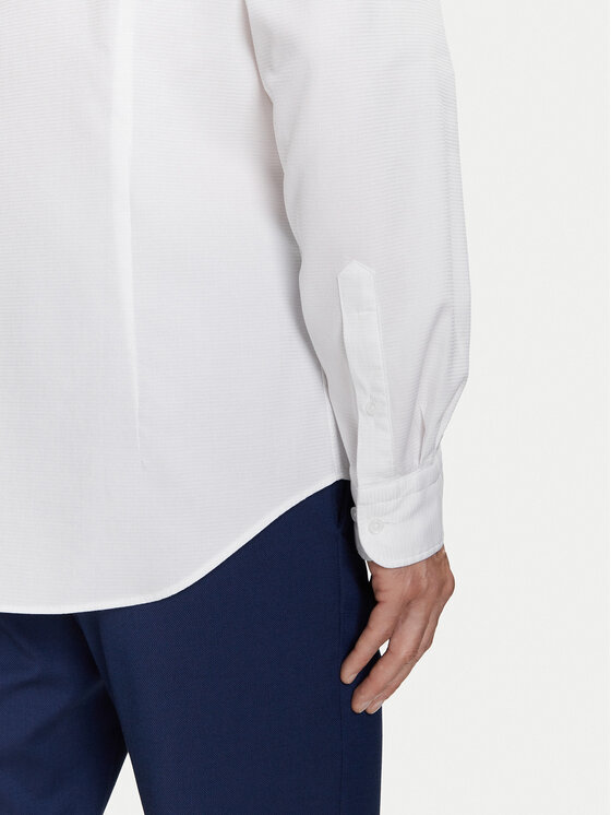 Tommy Hilfiger Tommy Hilfiger Koszula MW0MW39573 Biały Slim Fit