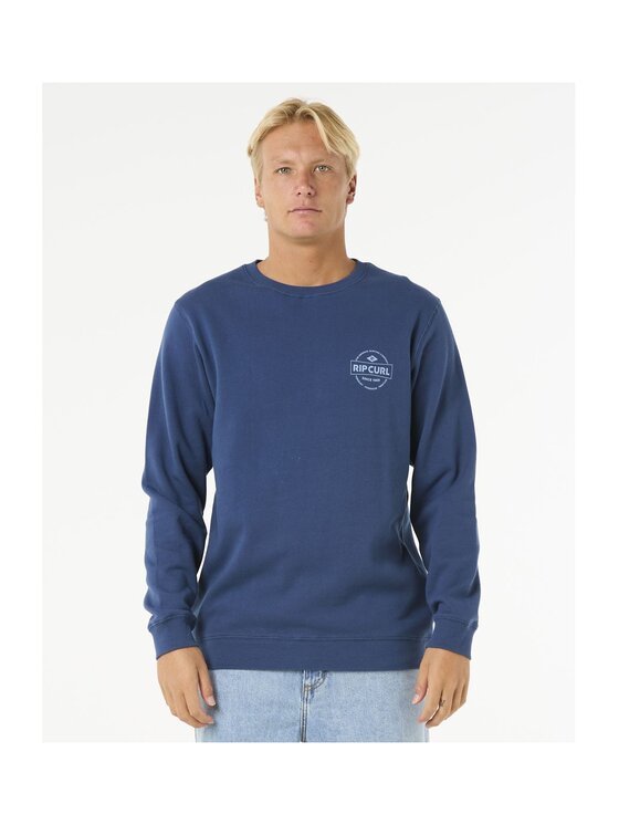 Rip Curl Rip Curl Bluza Stapler Crew Granatowy Standard Fit