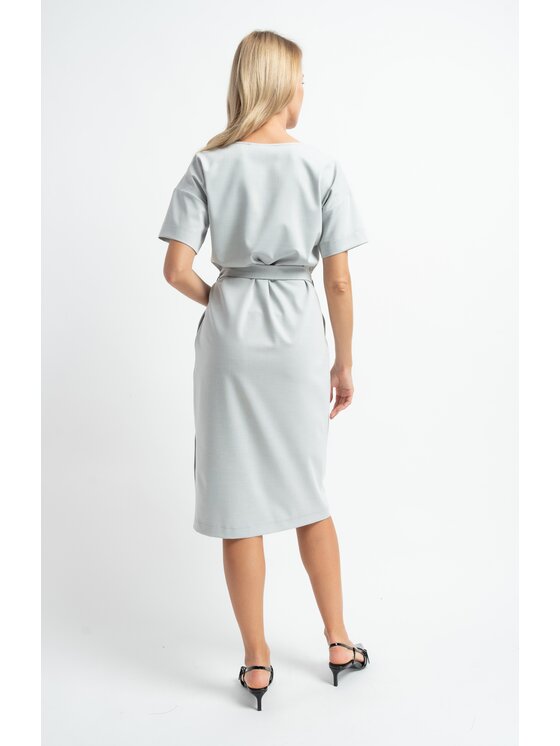 CLICK CLICK Koktejlové šaty Sukienka Gloria Gray Šedá Standard Fit