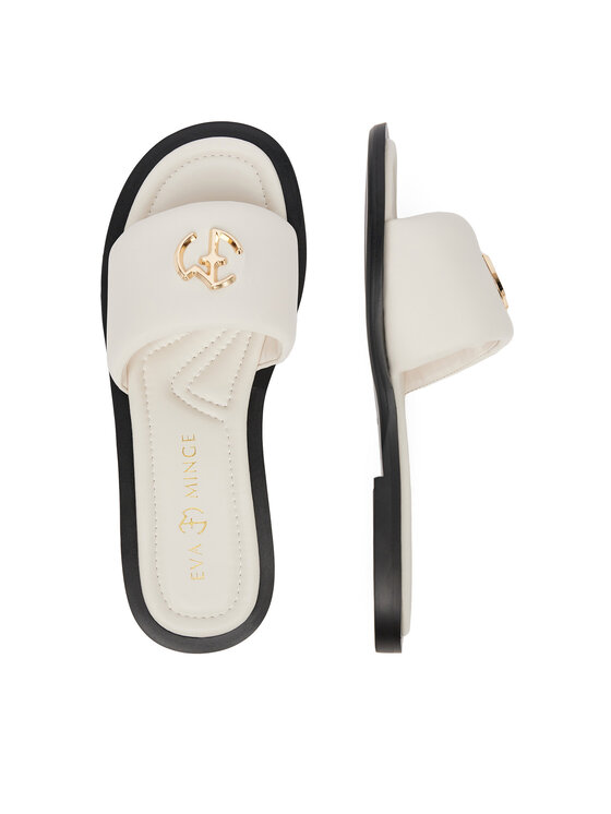 Eva Minge Eva Minge Ciabatte POPPY-LT102-13 Bianco