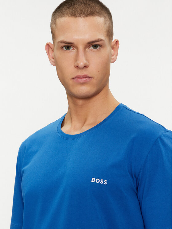 BOSS Boss Marškinėliai Mix&Match 50515312 Mėlyna Regular Fit