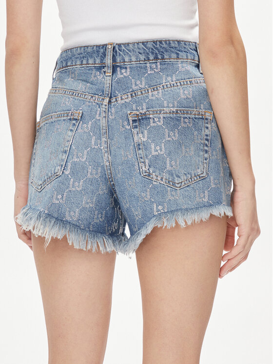 Liu Jo Liu Jo Jeans kratke hlače UA4095 D4854 Modra Regular Fit