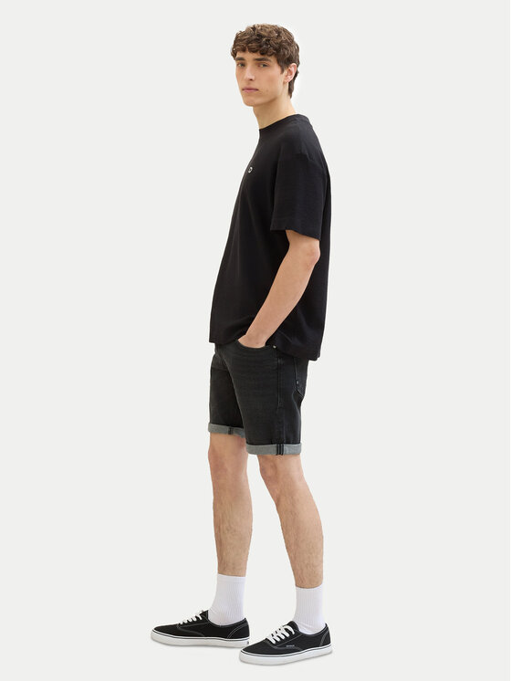 Tom Tailor Denim Tom Tailor Denim Дънкови шорти 1040209 Сив Regular Fit