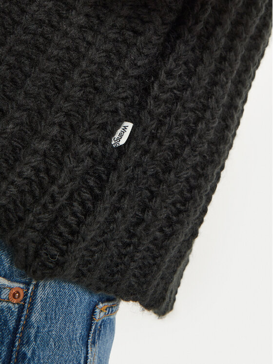 Wrangler Wrangler Πουλόβερ 112356480 Μαύρο Relaxed Fit