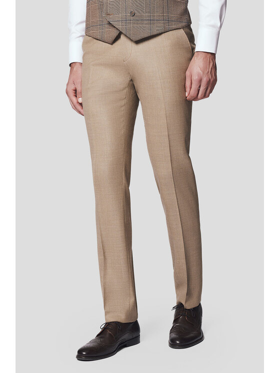 Lancerto Lancerto Garnitur Loznati GA073125000001 Beżowy Slim Fit