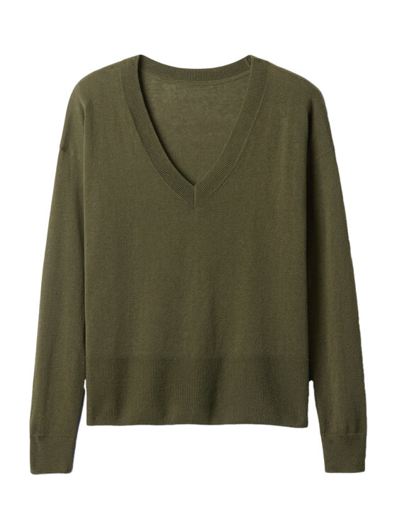 Gap Gap Svetr 854769-03 Zelená Relaxed Fit