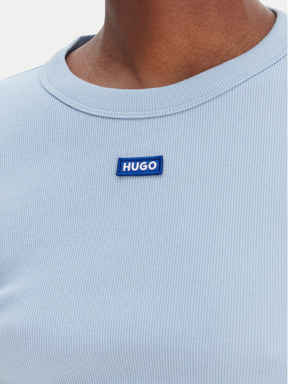 HUGO HUGO Marškinėliai Baby 50510749 Žydra Slim Fit