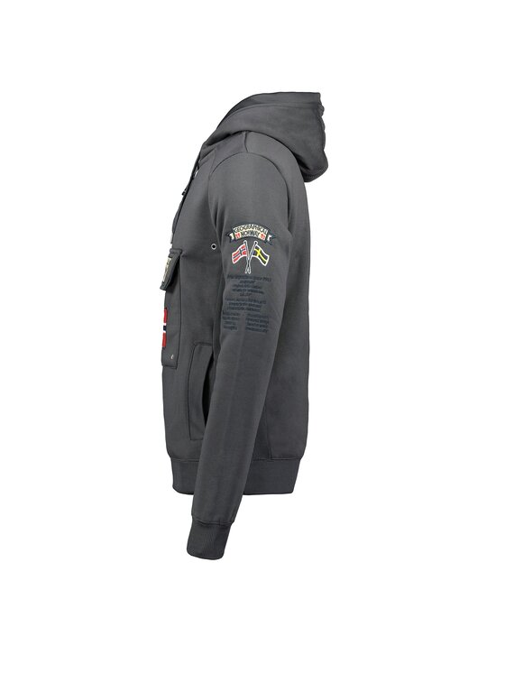 Geographical Norway Geographical Norway Bluza WU4190H/GN-DARK GREY Szary Regular Fit